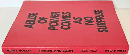 Jenny Holzer: Truisms And Essays
