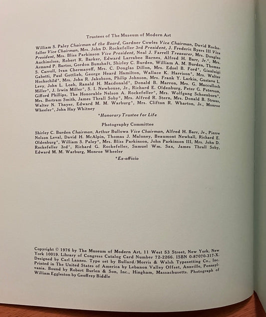 William Eggleston's Guide + 1977 Exhibition Invitation
