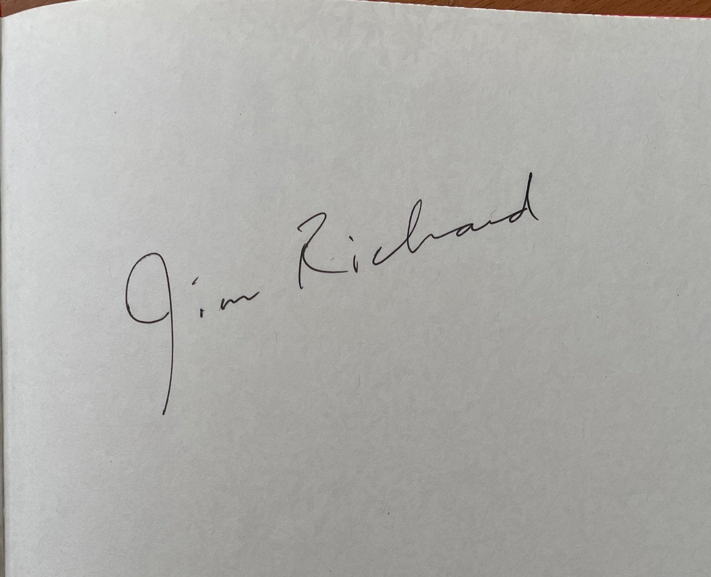 Jim Richard [signed]
