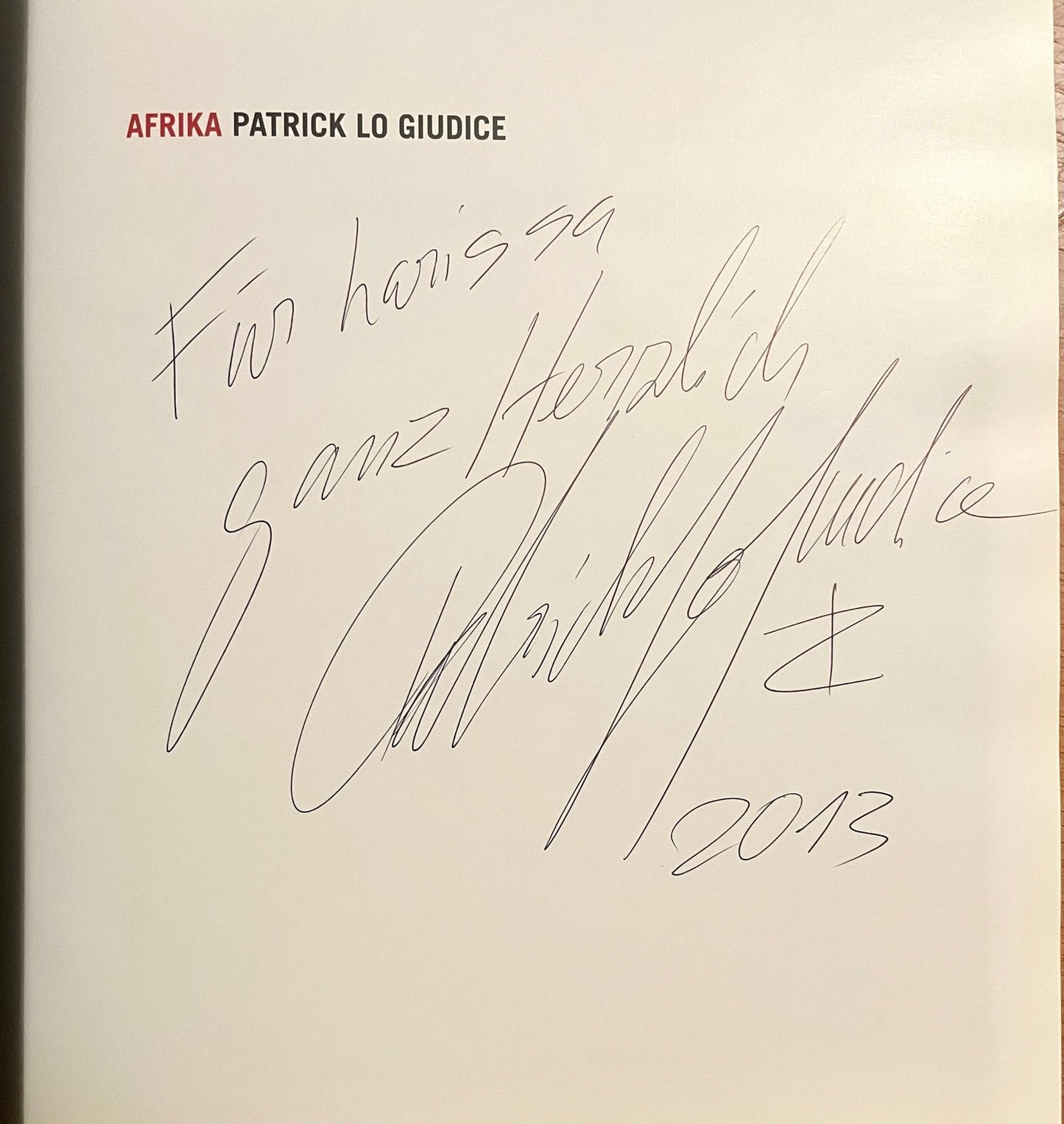 Patrick Lo Giudice: AFRIKA [signed]