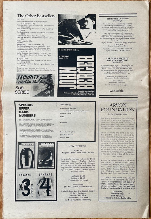 Bananas: The Literary Newspaper No. 5, Summer 1976