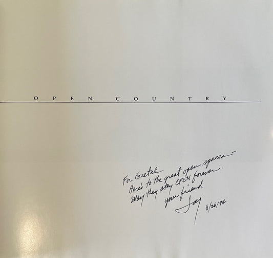 Open Country: Text and Photographs [signed + letter]