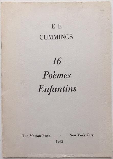 16 Poemes Enfantins by e.e. cummings