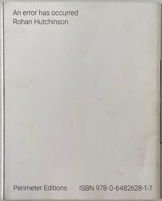Rohan Hutchinson: An Error Has Occurred