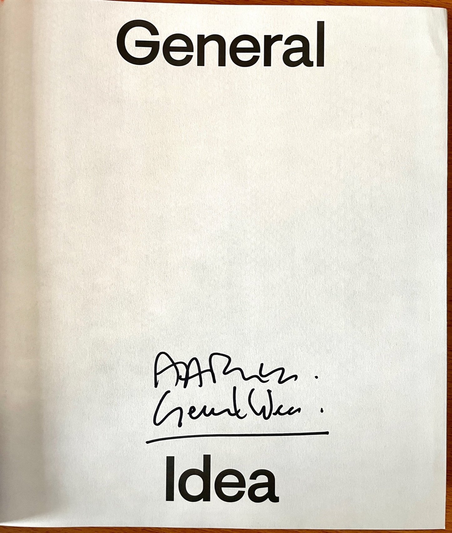 General Idea [signed]