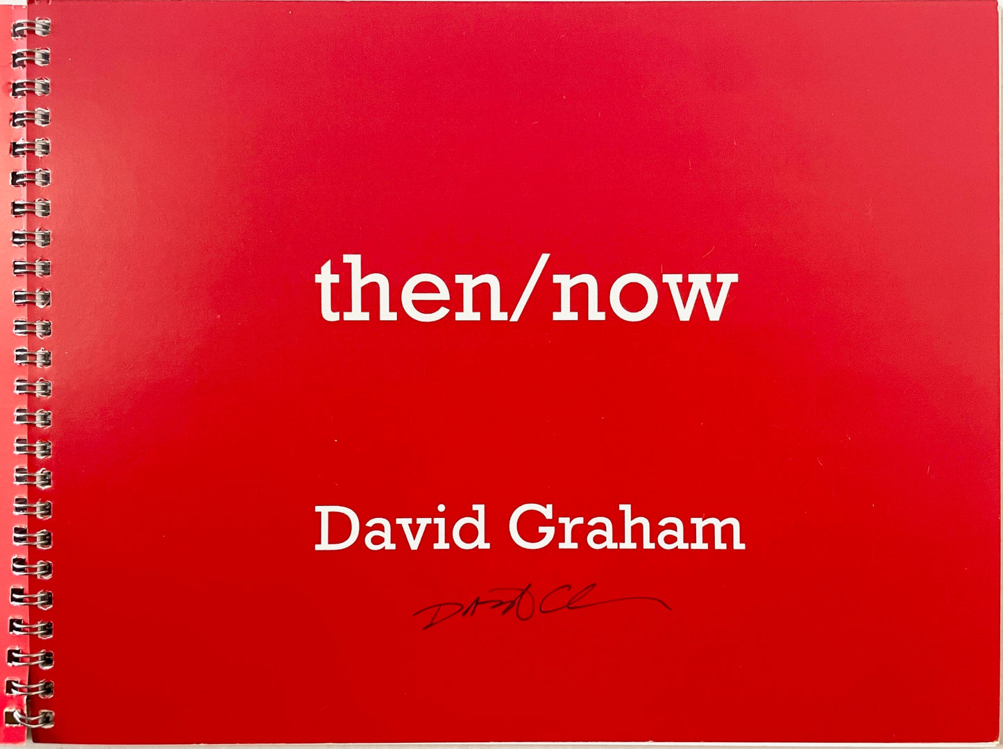 David Graham: Then/Now [signed + postcard note]