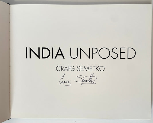 Craig Semetko: India Unposed [signed]