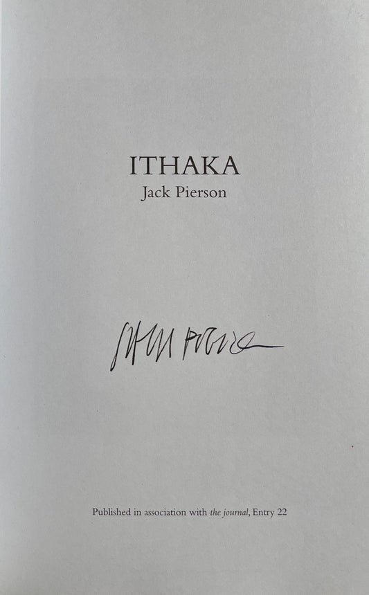 Jack Pierson: Ithaka [signed] supplement to The Journal #22