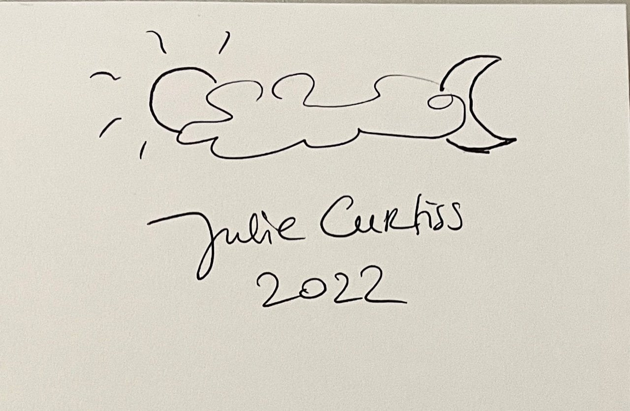Julie Curtiss: Works on Paper [signed w/ drawing]