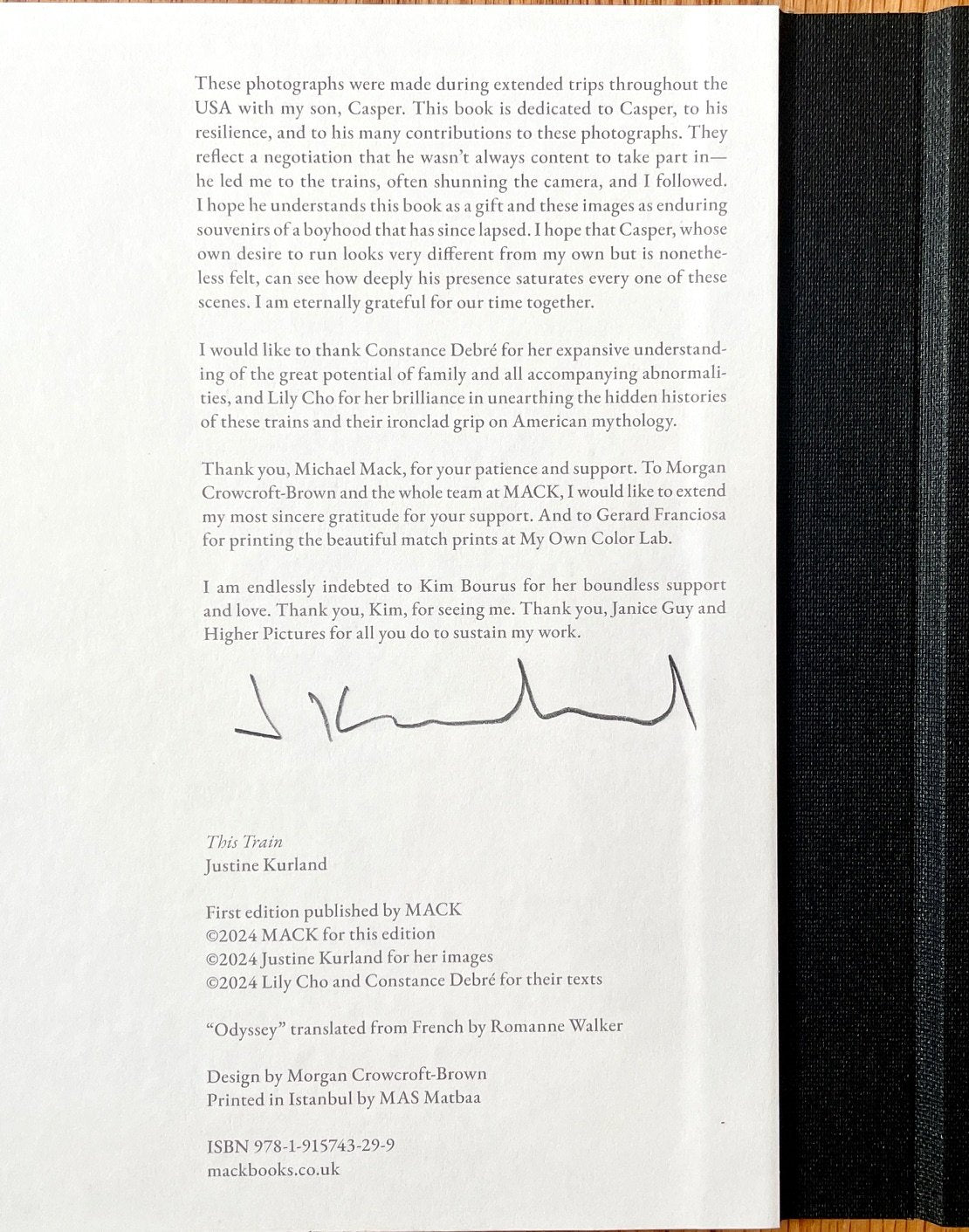 Justine Kurland: This Train [signed + print]