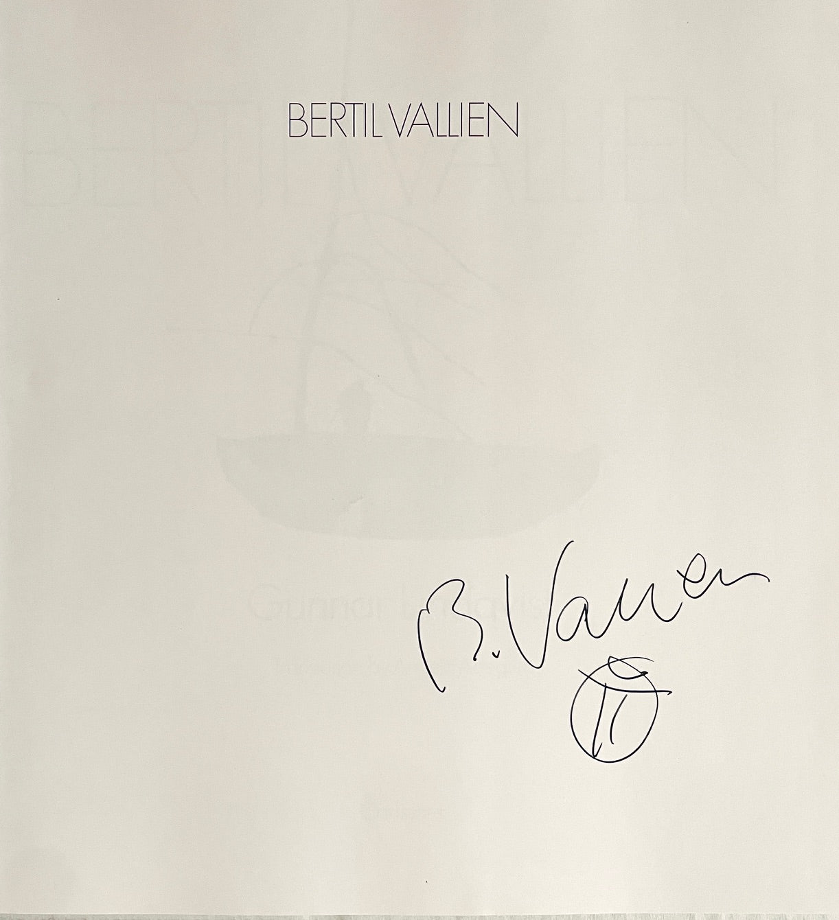 Bertil Vallien [signed + poster]