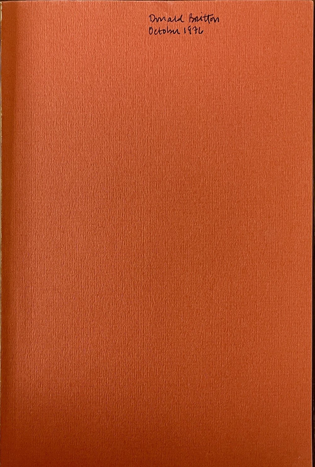 The Vermont Notebook [signed association copy] by John Ashbery & Joe Braniard